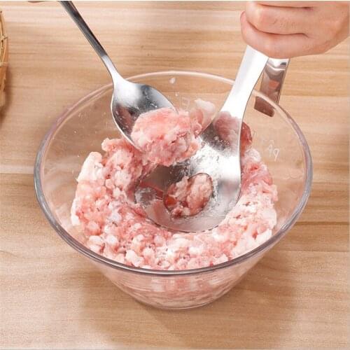 Meatball Maker Stainless Steel Kitchen Meat Ball Spoon Molds Clip Fish Ball Rice Ball Making Mould Tools Kitchen Accessories