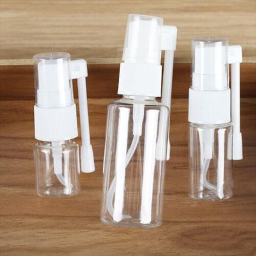 10Pcs Clear Roatation Empty Spray Bottle Reflillable Nasal Atomizer Elephant Nose Sprayer Liquid Makeup Water Container