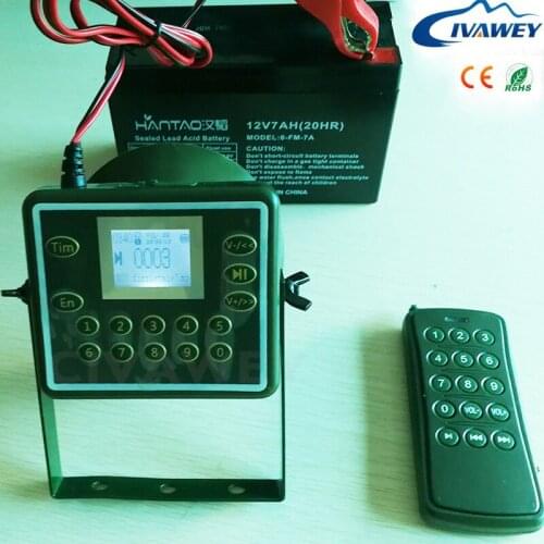 With 300-500m remote controller Anti-desert Waterproof 300 sounds 60W loud speaker Hunting bird sounds MP3 player