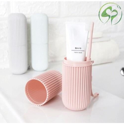 Creative Toothbrush cup Portable Travel Couple Bathroom Cup Toothbrush holder Plastic Toothpaste Storage Box Wash Cup