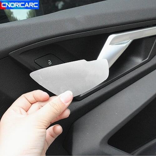 Stainless Steel Car Styling Interior Doorknob Decoration Frame Trim For Audi A3 2021 Inner Door Bowl Cover Stickers