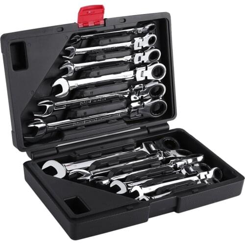 Ratchet Wrench Hand Tool Wrench Set Chrome Steel Adjustable Wrench Keys Set CR-V Auto Repair Ratchet Wrench Car Repair