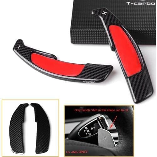 Carbon Fiber Car Steering Wheel Paddle Shift Extension For Mercedes-Benz AMG C E G E S CLA CLS GLA Class SL63 G63 A45