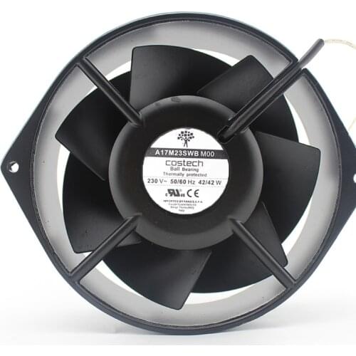 Costech A17M23SWB M00 MT0 Server Cooling Fan AC 230V 42W 172x151x55mm 2-Wire