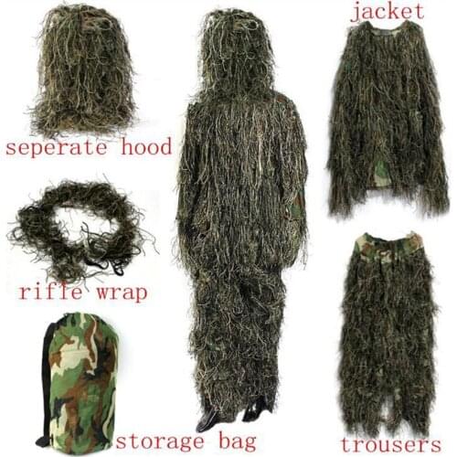 Military Ghillie Suit Jungle Desert Camouflage Stealth Pubg Tactical CS Sniper Combat Accessories Uniform Wild Game Cosplay