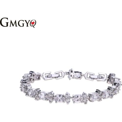 GMGYQ Cubic Zirconia Bracelets For Women Pulseras Mujer Moda 2018 Women Accessories Bohemian Jewelry Gifts For Women