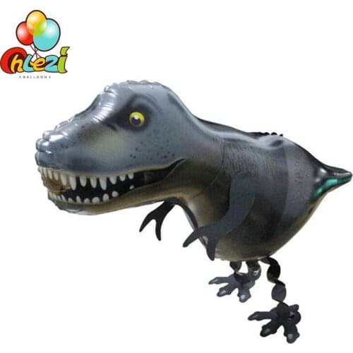 1pcs Walking Dinosaur Foil Balloon Tyrannosaurus Rex Ballons birthday Dinosaur Party Decoration Inflatable Air Ballon Kids Toys