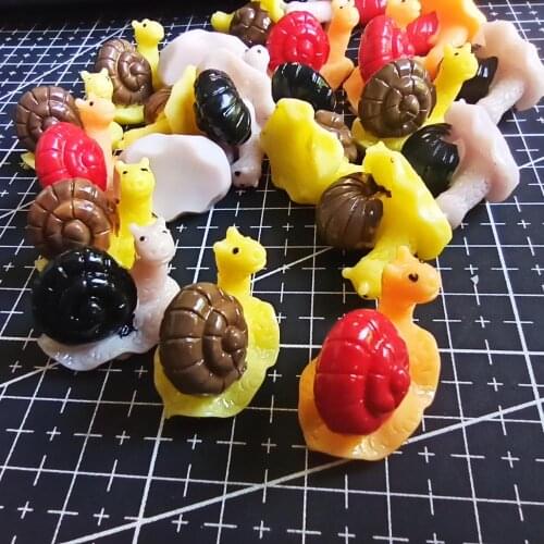 1pcs/lot resin solid snail cartoon 21mm fairy garden gnome moss terrarium decor crafts bonsai home DIY