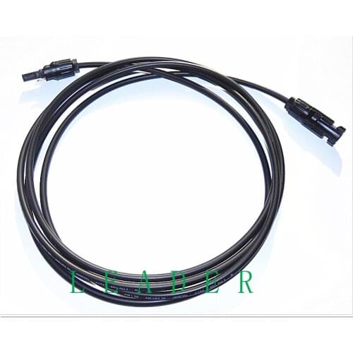 10 pcs /Lot Solar Mounted Solar PV Connector with 5 Meter 4 mm2 12 AWG 17FT Solar Extension Cable With Connector LJ0168