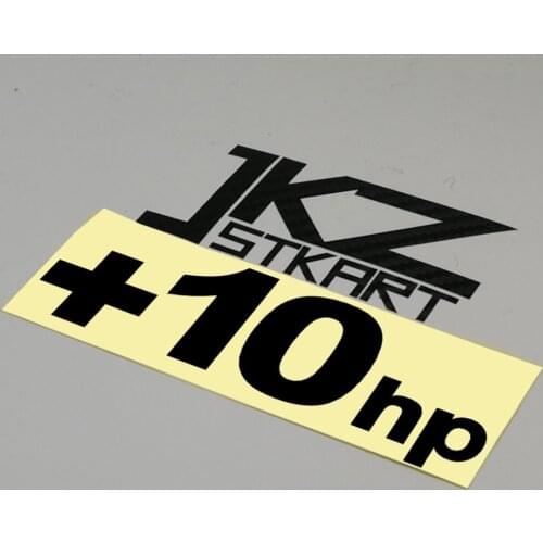 JKZ STKART 2 Pack Vinyl Die Cut Car Sticker Decals Funny +10 hp 15 x 5cm for Motor Bike Truck Helmet Decorated Stickers