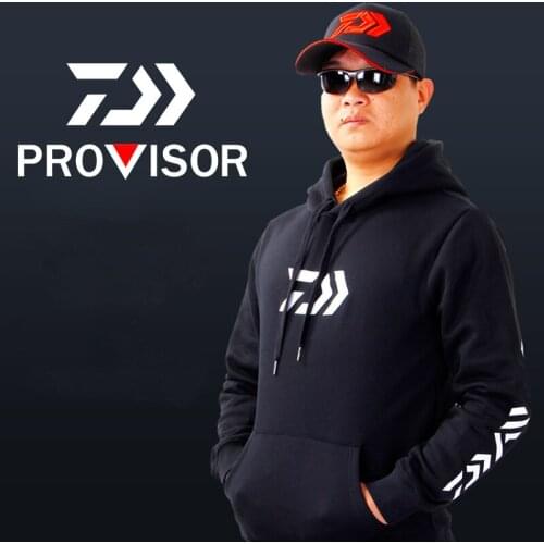 2021 Daiwa Fishing Hooded Winter Fishing Clothing Keep Warm Fishing Jacket Outdoor Sport Hiking Clothes Fishing Hoodie Sweater