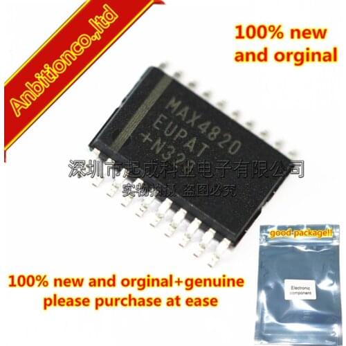 5pcs 100% new original MAX4820EUP+T TSSOP20 2.3~5.5V MAX4820EUP in stock