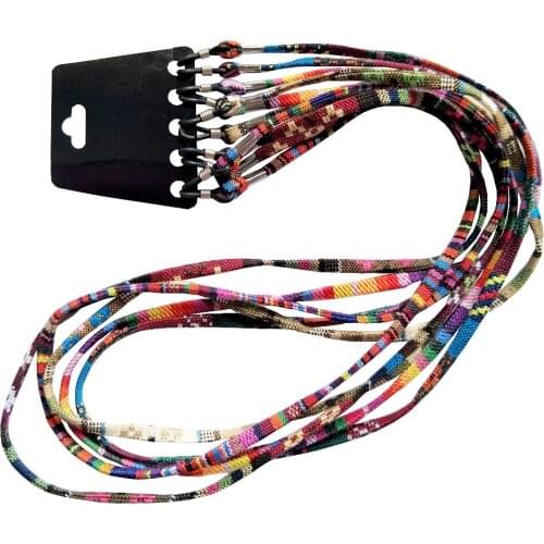 5pcs/Set Cotton Blend Sunglasses Multi Color Neck Cord Strap Eyeglass String Lanyard Holder Eyewear Accessories