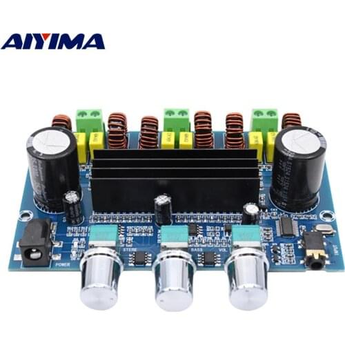 AIYIMA 2.1 Bluetooth 5.0 TPA3116D2 HIFI Digital Power Home Amplifier 50Wx2+100W DIY Subwoofer Sound Speaker Amplifier Mini Amp
