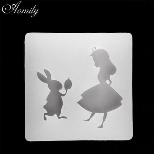 Aomily Lady & Rabbit Shape Silicone Cake Fondant Chocolate Mold Handmade Cookies Mould Kitchen Baking Decorating Tools Bakeware