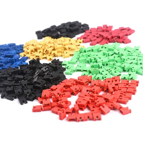 Free shipping 100PCS 2.54 jumper block color short-circuit cap Connector