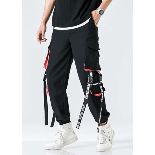 Hip Hop Mens Pants Streetwear Harajuku Fashion Trend joggers Men Trousers Casual Men Clothing Elastic Waist Cargo Pant Men Pant