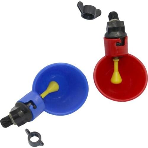 5 Pcs Chicken Quail Hanging Water Cups Nipple Drinking Bowl Birds Water Bowl Drinker Cups for Backyard Automatic Poultry feeding
