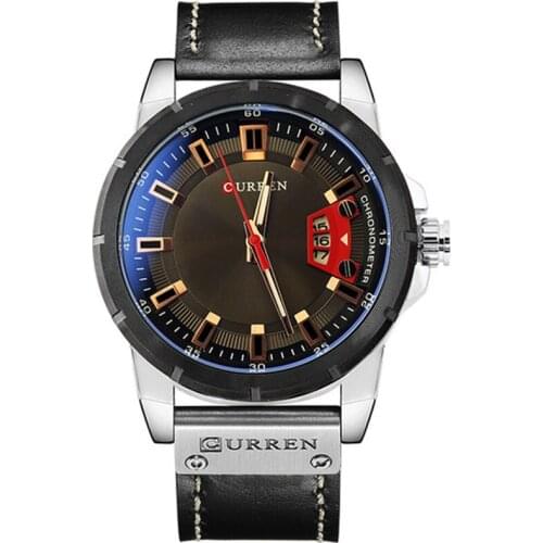 CURREN 8284 Watches Men Fashion Casual Brand Quartz Watch Mans Clock Male leather Men Waterproof Wristwatches Relogio Masculino