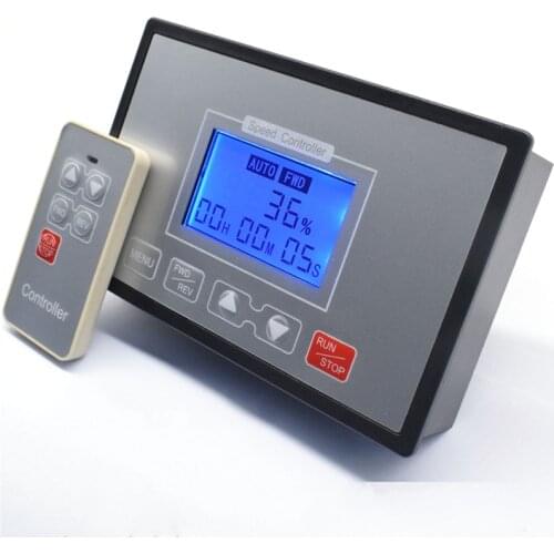 Digital Display 0~100% Adjustable 60A PWM DC Motor Speed Regulator Controller 12V 24V 36V 48V Timing Reversible Remote Control