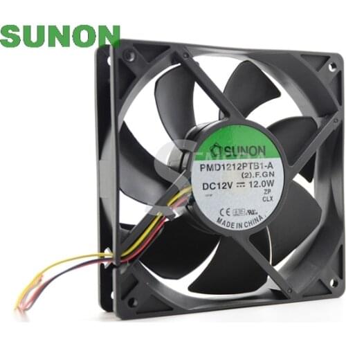 For Sunon PMD1212PTB1-A (2).F.GN 120mm x 25mm 12V 12.0W 3pin 150CFM Case Fan