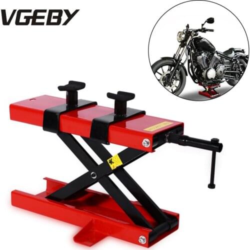 Elevador moto 500KG Motorcycle Lift Motorbike Bike Stand Scissor Lift Mechanical Jack Paddock Workshop Bench Wide Deck Stand