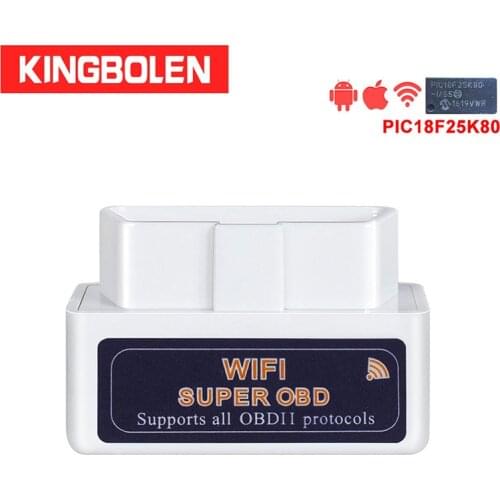 ELM327 WIFI With Chip PIC18F25K80 Super Mini V1.5 OBDII OBD2 Auto Diagnostic Tool IOS Android iPhone iPad ELM 327