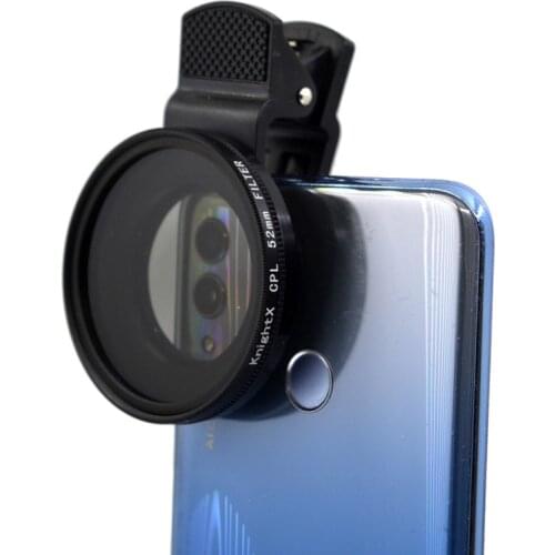 KnightX 37mm 52mm 58mm Cell phone mobile camera lens Filter Phone clip filter CPL ND star Universal Clip Polarizing accessories