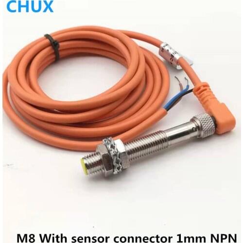 Proximity Switch Inductive M8 Connector Type Sensor 1mm detection Distance NPN NO NC DC 3 wires High Quality Sensors With Plug