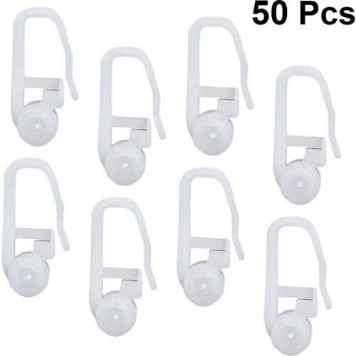 50 Pcs Bed Curtain Hook Scroll Hook Accessories Curtain Hanging Ring Curtain Roll Universal Curtain Roller Roller Hook