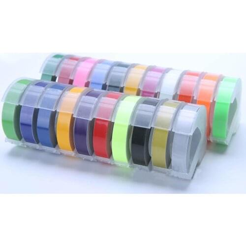 Printer Label Maker Tape 9mm 3D Embossing Manual Operation Suitable for DYMO1610 Motex1540 Stickers Printer