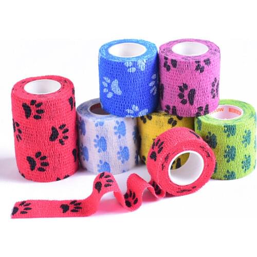 Outdoor Medical Bandage First Aid Kit Cartoon Adhesive Elastic Bandage Breathable Tape Colorful Pet Bandage 5cm*4.5m