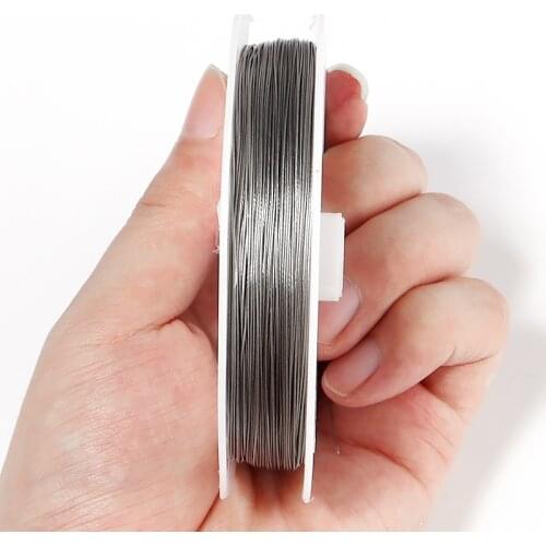 New Stainless steel wire 0.3~0.8mm Beading Rope Cord Fishing Thread String For DIY Necklace Bracelets Jewelry Making findings