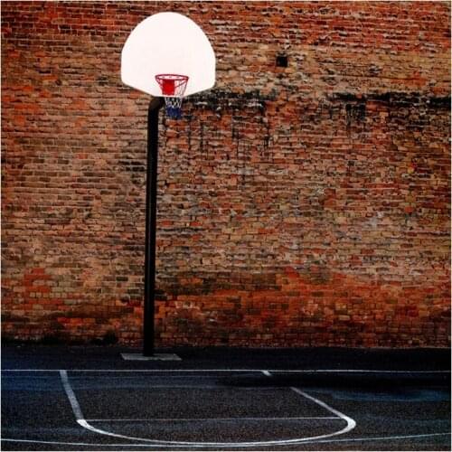 Retro Brick Wall Photography Backdrops Basketball Court Backgrounds for Photo Studio Photo Shoot Vinyl Cloth Computer Printed 3D