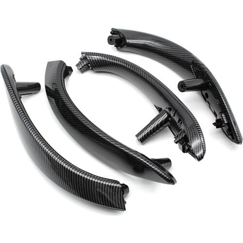 Carbon Fiber Interior Door Handle with Outer Cover Set Replacement For BMW 3 3GT 4 series F30 F80 F31 F32 F33 F34 F35 F36