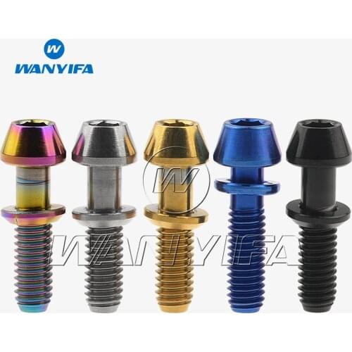 Titanium Ti Bolt M4x15.3mm Allen Hex Taper with Washers Titanium Screws for Ritchey C260 Bicycle Stem