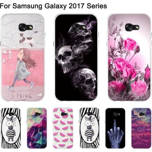 TPU Case For Samsung Galaxy A3/A5/A7 2017 A520 Back Phone Cover for Sasmung A 3/A 5/A 7 2017 Silicone Cute Cartoon Shells Fundas