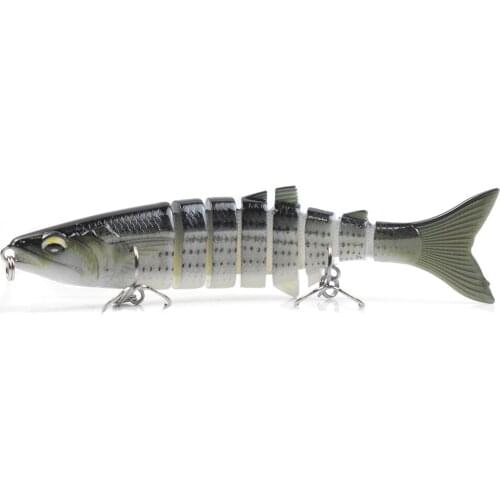 4.7Inch 0.67Oz Hard Sinking Wobblers Finishing Lures 8 Segment Multi Jointed Swimbait Auto Swimming Pesca Trout Bass Culter