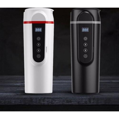 420ml Intelligent Car Home Electric Kettle Thermos Bottle Tea Milk Temperature Adjustable 12V 24V Travelling Water Heating Cup