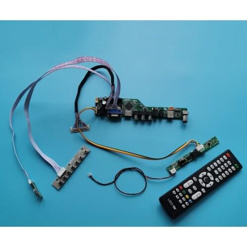 Universal display controller board kit WLDE 60Hz fit M190CGE/MT190AW02/MV195WGM 30-Pin LVDS 1440*900 VGA+USB+AV LCD screen