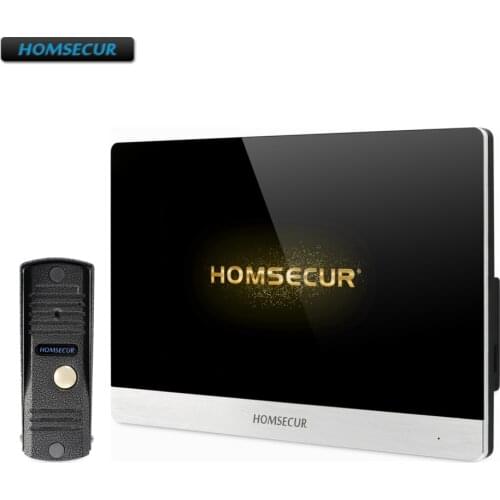 HOMSECUR 4 Wire AHD Video Door Entry Security Intercom with One Button Unlock BC011HD-S+BM716HD-S