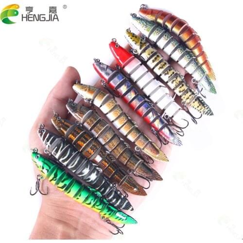 10pcs Jointed Hard Fishing Lures 10cm 10g high quality Wobblers Crankbait Fishing Lure Isca Artificial