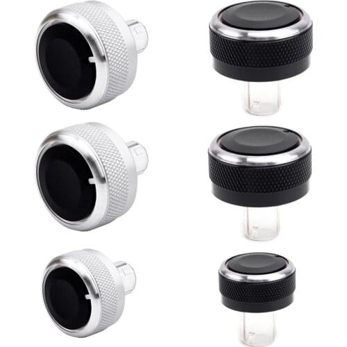 1 Set Air Condition Heater Control Switch Knob Fit For VW Golf Sirocco Jetta Passat Caddy EOS Tiguan Touran 2009 2010