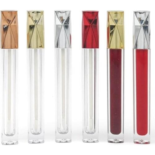 10pcs 30pcs 50pcs Clear Lip Gloss Containers With Silver Gold Rosegold Lid Empty Cosmetic Containers Lip Balm Tube 5ml