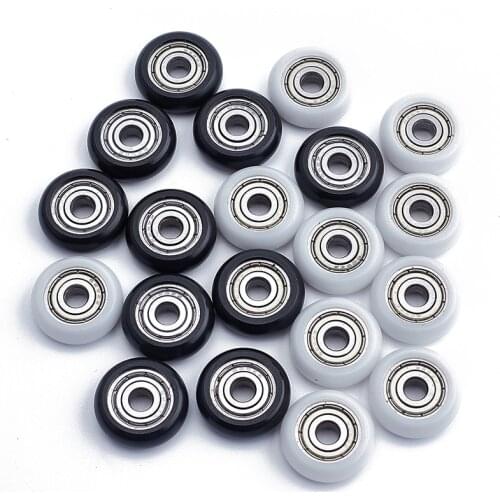 10Pcs 625ZZ POM Bearings Passive Round Roller Wheel 5x21.5x7mm For 3D Printer Plastic Wheel for 3D Printer Parts