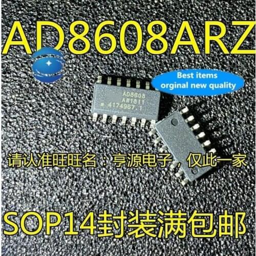 10PCS AD8608ARZ AD8608A AD8608 linear amplifier in stock 100% new and original