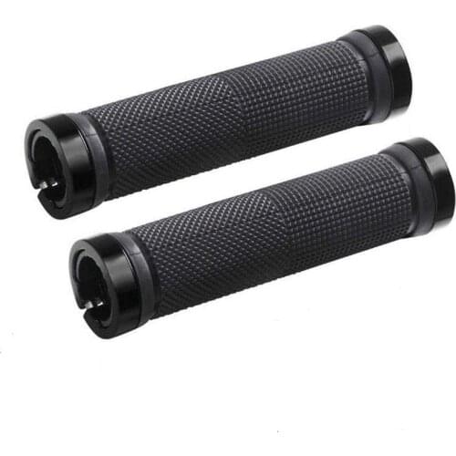 2pcs/1 PairMountain Cycling Handlebar Grips Rubber Aluminum alloy Anti-slip Handle Grip