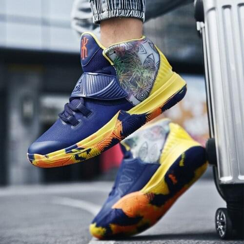 2020 Design Mens Basketball Shoes High top Sport Sneakers Breathable Non-slip High Men Basketball Sneakers Couple Trainers Shoes