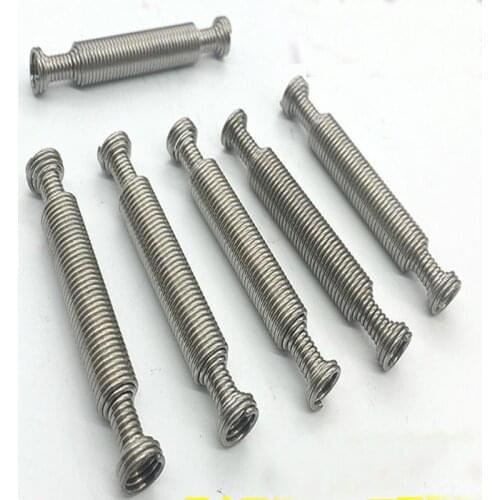 5pcs stainless steel pull extension spring wire diameter 0.9mm length 58mm