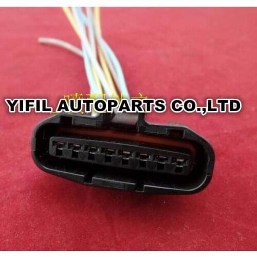 8 Pin/Way Automotive Electrical Connector Plug With Pigtail For Mitsubishi V33 V34 Lancer MAF Sensor And Ignition Distributor